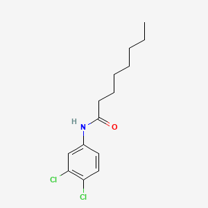 Chemical structure of 3,4-Dichlorophenyloctanamide