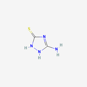 Chemical structure of 3-Amino-5-mercapto-1,2,4-triazole