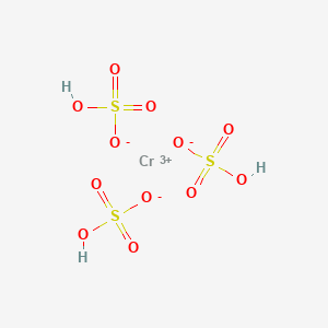 Chemical structure of Chromium(3+);hydrogen sulfate