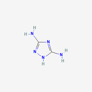 Chemical structure of 3,5-Diamino-1,2,4-triazole
