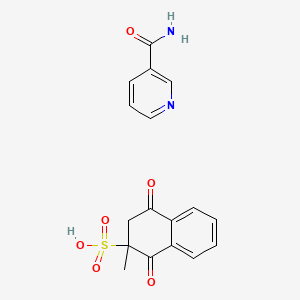 Chemical structure of Menadione nicotinamide bisulfite