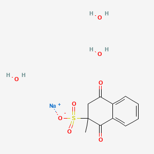 Chemical structure of Menadione sodium bisulfite (USP:INN)