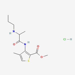Chemical structure of Articaine Hydrochloride