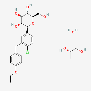 Chemical structure of Dapagliflozin Propanediol