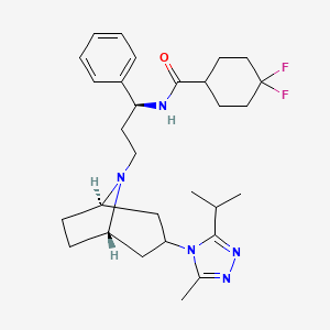 Chemical structure of (3H)maraviroc