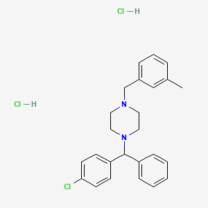 Chemical structure of Meclozine Dihydrochloride