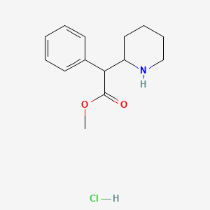 Chemical structure of Methylphenidate Hydrochloride
