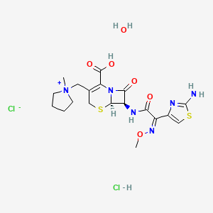 Chemical structure of Cefepime dihydrochloride monohydrate