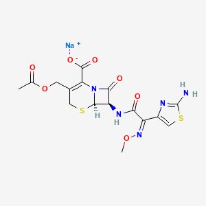 Chemical structure of Cefotaxime Sodium