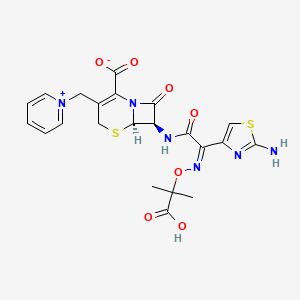 Chemical structure of Ceftazidime