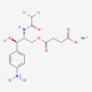 Chemical structure of Chloramphenicol Sodium Succinate