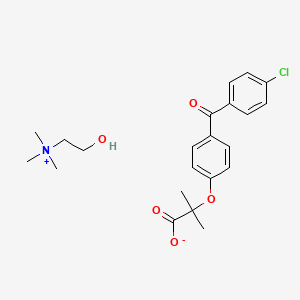 Chemical structure of Choline Fenofibrate