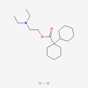 Chemical structure of Dicyclomine Hydrochloride