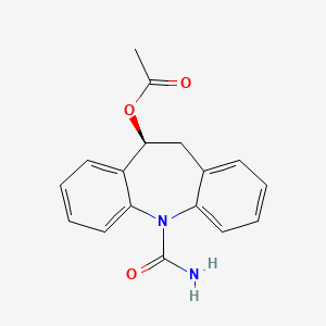 Chemical structure of Eslicarbazepine Acetate
