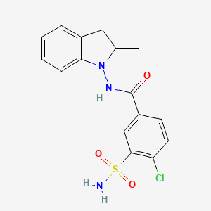 Chemical structure of Indapamide