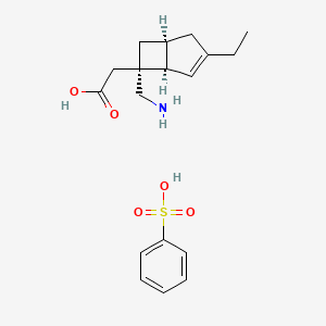 Chemical structure of Mirogabalin Besylate