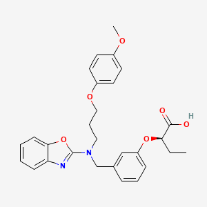 Chemical structure of Pemafibrate
