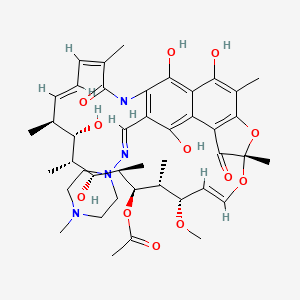 Chemical structure of Rifampicin