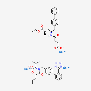 Chemical structure of Sacubitril valsartan sodium anhydrous