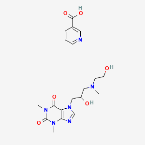 Chemical structure of Xanthinol Nicotinate