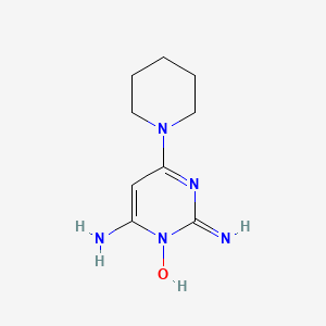 Chemical structure of Minoxidil