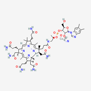 Chemical structure of Vitamin B12