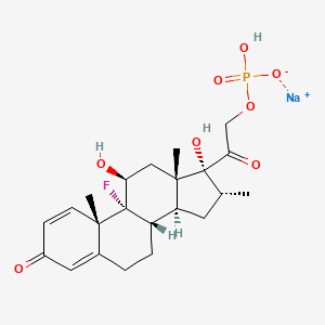 Chemical structure of Dexamethasone 21-(sodium hydrogen phosphate)