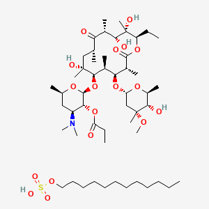 Chemical structure of Erythromycin Estolate