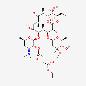 Chemical structure of Erythromycin ethyl succinate