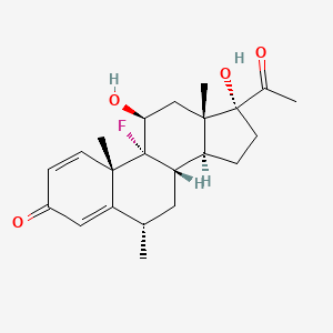 Chemical structure of Fluorometholone