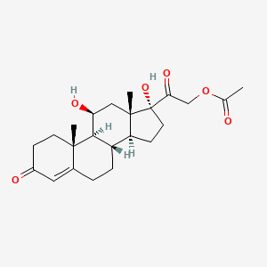 Chemical structure of Hydrocortisone Acetate