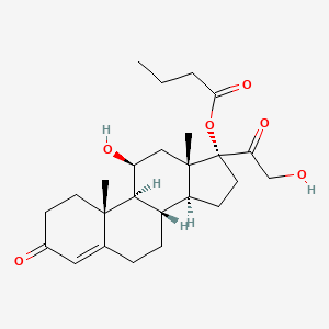 Chemical structure of Hydrocortisone Butyrate