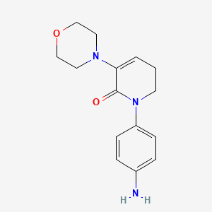 Chemical structure of 1-(4-AminoPhenyl)-5,6-Dihydro-3-(4-Morpholinyl)-2(1H)-Pyridinone