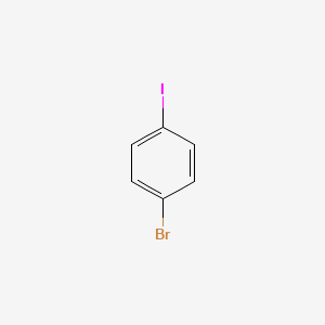 Chemical structure of 1-Bromo-4-iodobenzene