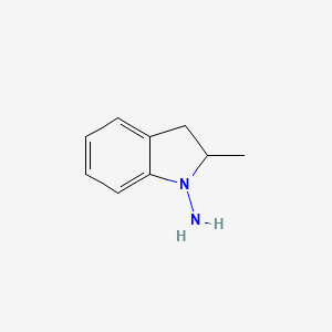 Chemical structure of 1-Amino-2-methylindoline