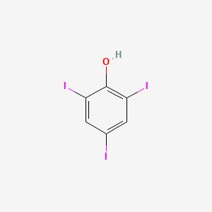 Chemical structure of 2,4,6-Triiodophenol