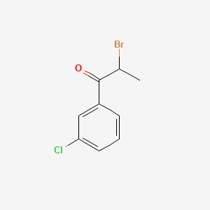 Chemical structure of alpha-Bromo-3-chloropropiophenone
