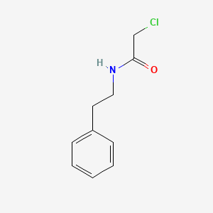 Chemical structure of 2-Chloro-N-phenethyl-acetamide