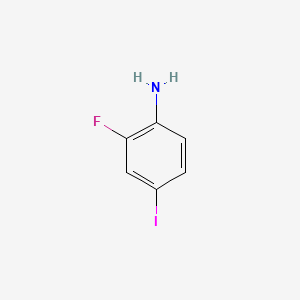 Chemical structure of 2-Fluoro-4-iodoaniline