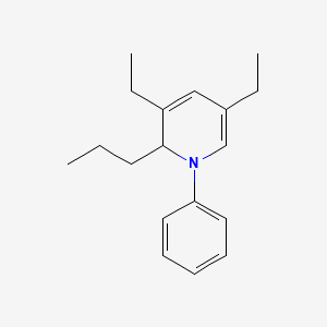 Chemical structure of 3,5-Diethyl-1-phenyl-2-propyl-1,2-dihydropyridine