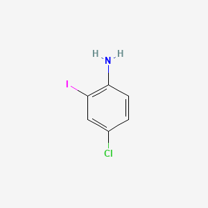 Chemical structure of 4-Chloro-2-iodoaniline