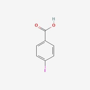 Chemical structure of 4-Iodobenzoic acid