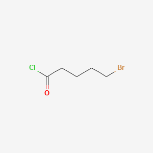 Chemical structure of 5-Bromovaleryl chloride