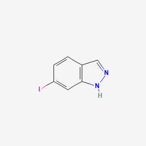 Chemical structure of 6-iodo-1H-indazole
