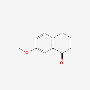 Chemical structure of 7-Methoxy-1,2,3,4-tetrahydronaphthalen-1-one