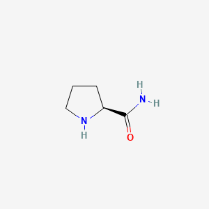 Chemical structure of L-Prolinamide
