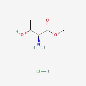 Chemical structure of Methyl L-threoninate hydrochloride