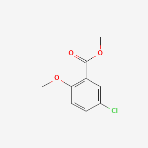 Chemical structure of Methyl 5-chloro-2-methoxybenzoate