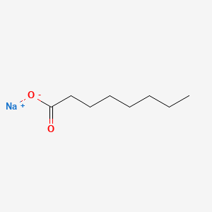 Chemical structure of Sodium octanoate