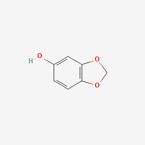Chemical structure of Sesamol